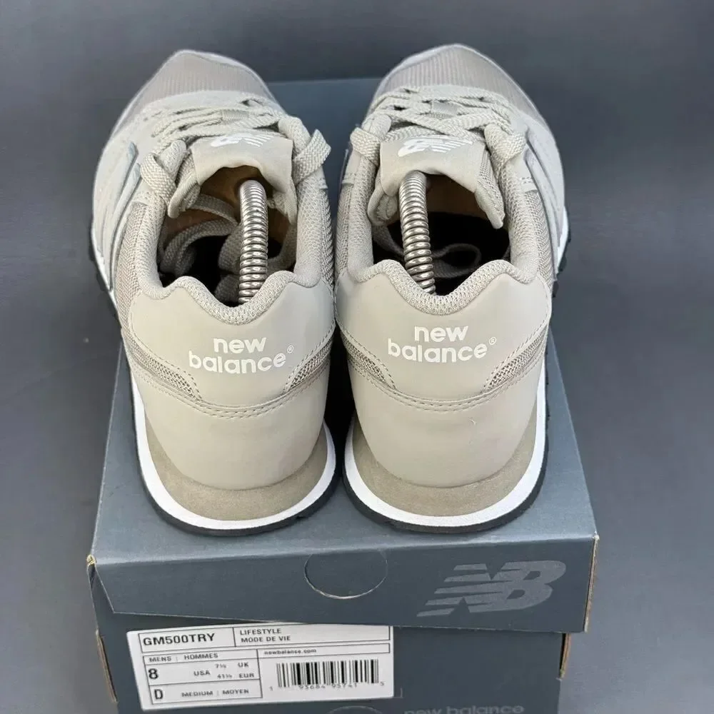 New Balance 500 sneakers beige athletic sneaker trainer shoes men’s size 8